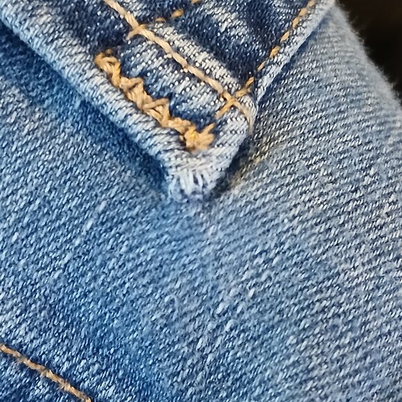 MOTHER The Swooner Rascal Hover Cropped Jeans  In Healing Jar Blue Size 30 - Picture 10 of 10